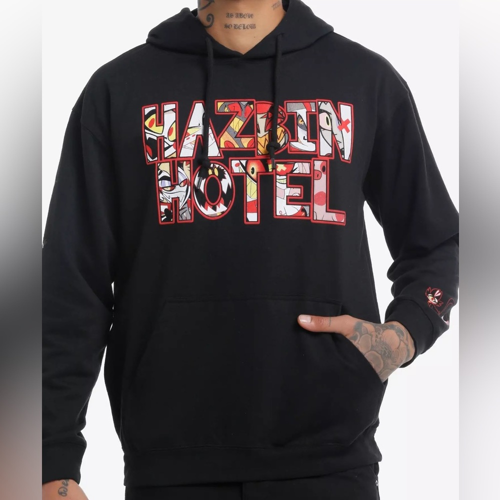 Unisex Hazbin Hotel Character Logo Hoodie‎ Hot Topic